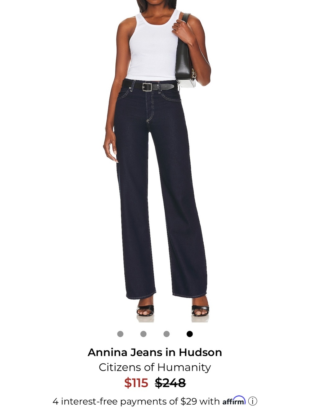 Citizens Of Humanity Wide-Leg Jeans in Hudson Blue Denim